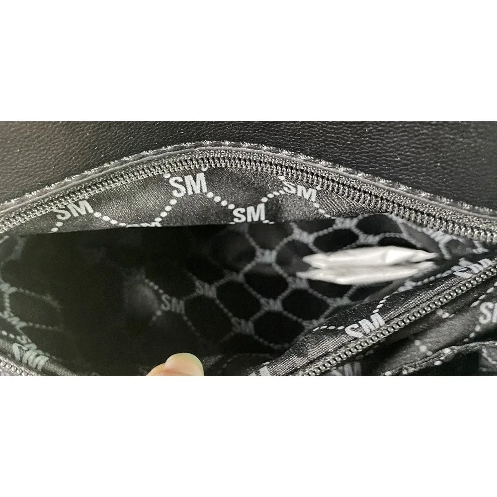 Steve Madden BZOLA Black Satchel Crossbody Bag w/coin‎ Purse/handle NWOT 7x9x5